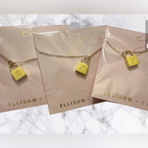 Goldtone Initial Neclaces - Picture 1 of 4